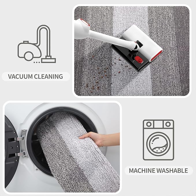 Kitinjoy Indoor Outdoor Door Mat, 40x24 Non-Slip Absorbent Dirt Trapper