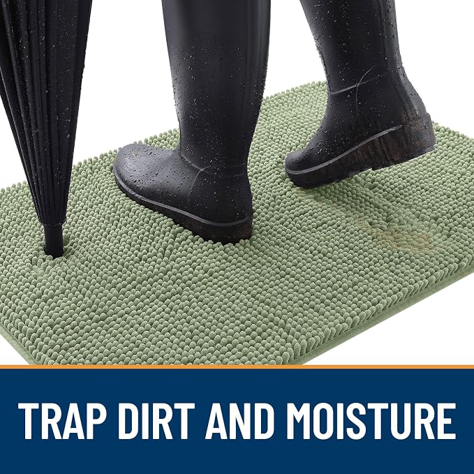 OLANLY Dog Door Mat for Muddy Paws 70x46, Absorbs Moisture and Dirt, Absorbent