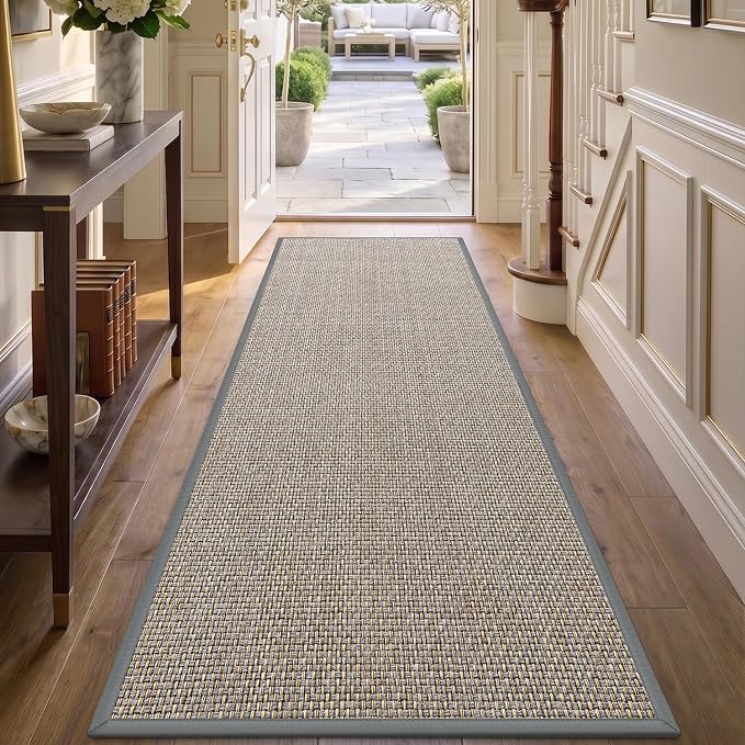 DEX Hallway Runner Rug 2x6, Non Slip Rubber Backing Inside Entryway Carpet