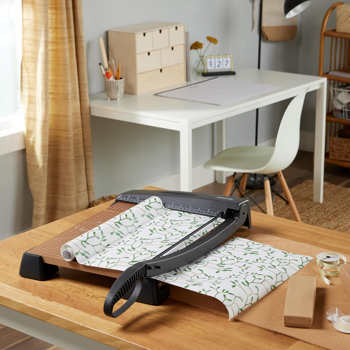 X-ACTO Heavy Duty Wood Base Paper Trimmer, 18 Inch Cut