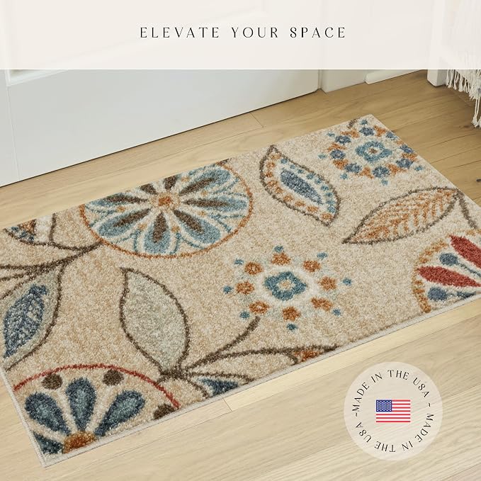 Maples Rugs Reggie Floral Kitchen Rug