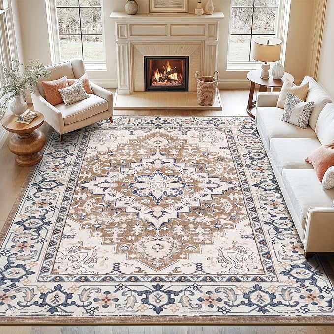 Lofus 9x12 Area Rugs for Living Room, Washable Area Rug, Rugs for Bedroom