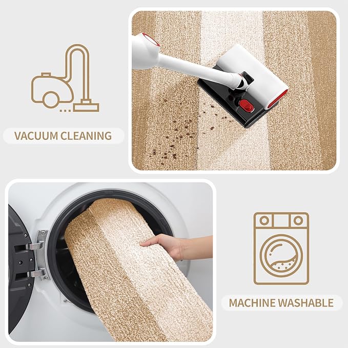 Kitinjoy Indoor Outdoor Door Mat, 59x24 Non-Slip Absorbent Dirt Trapper