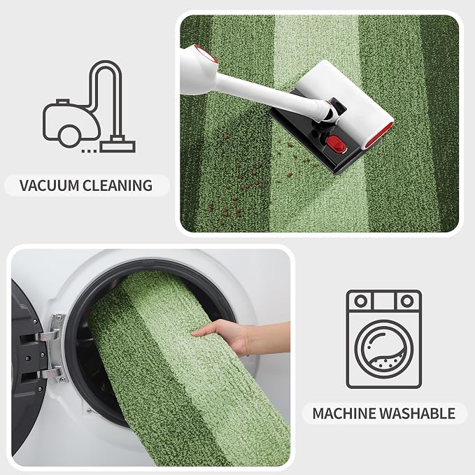 Kitinjoy Indoor Outdoor Door Mat, 54x24 Non-Slip Absorbent Dirt Trapper