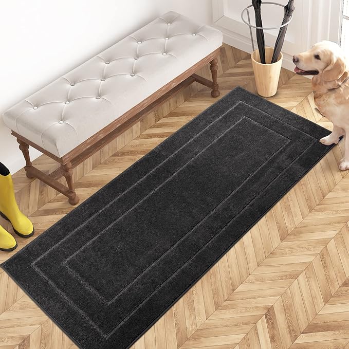 PURRUGS Dirt Trapping Door Mat 24" x 59", Non-Slip/Skid Machine Washable