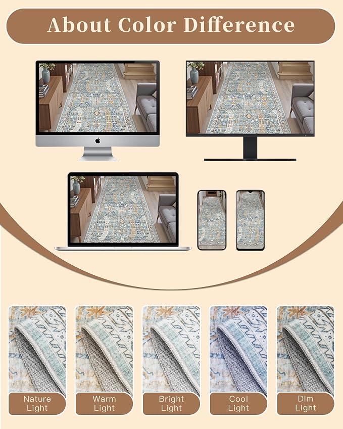 Madane Washable Runner Rug