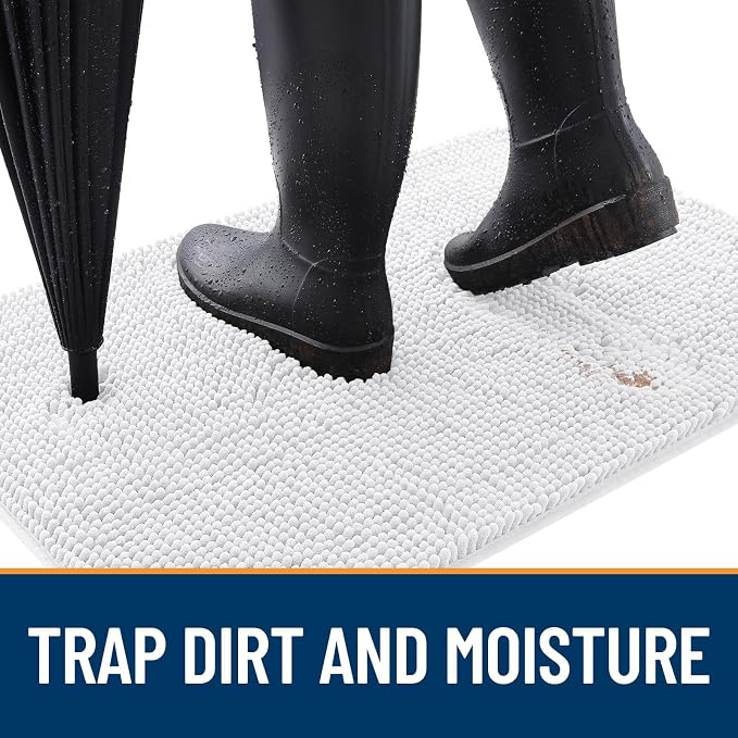 OLANLY Dog Door Mat for Muddy Paws 24x16, Absorbs Moisture and Dirt, Absorbent