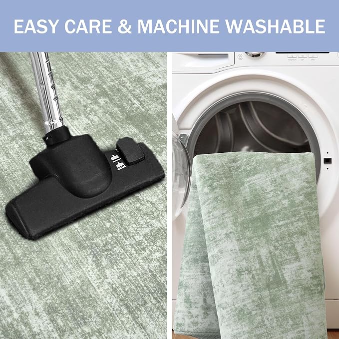 IOHOUZE Abstract Area Rug 4x5 Ft Washable Rugs
