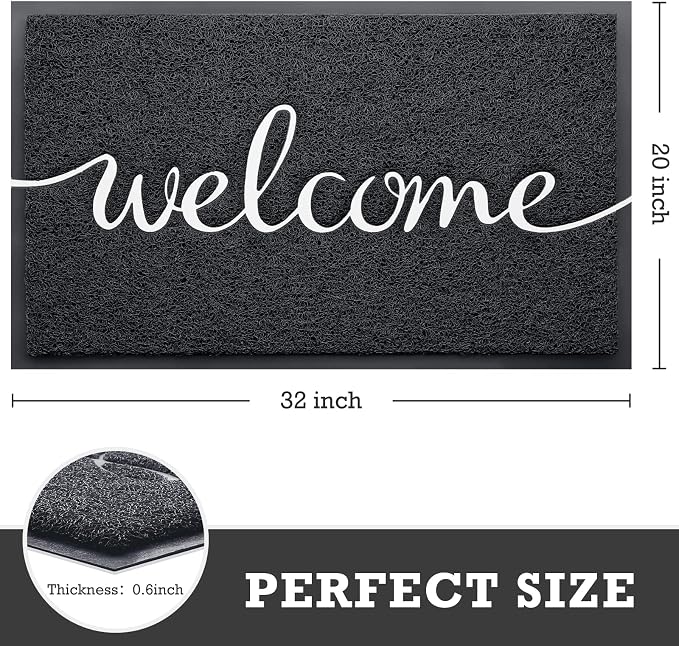 CozyBounty Door Mat Welcome Mats Outdoor Indoor Non-Slip Doormat