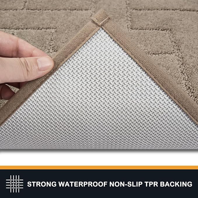 PURRUGS Dirt Trapping Door Mat 48" x 48", Non-Slip Machine Washable Entry Rug
