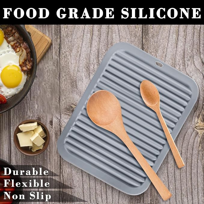 4 PCS Silicone Trivet for Hot Dishes, Hot Pads Trivets Mat for Hot Pots and Pans