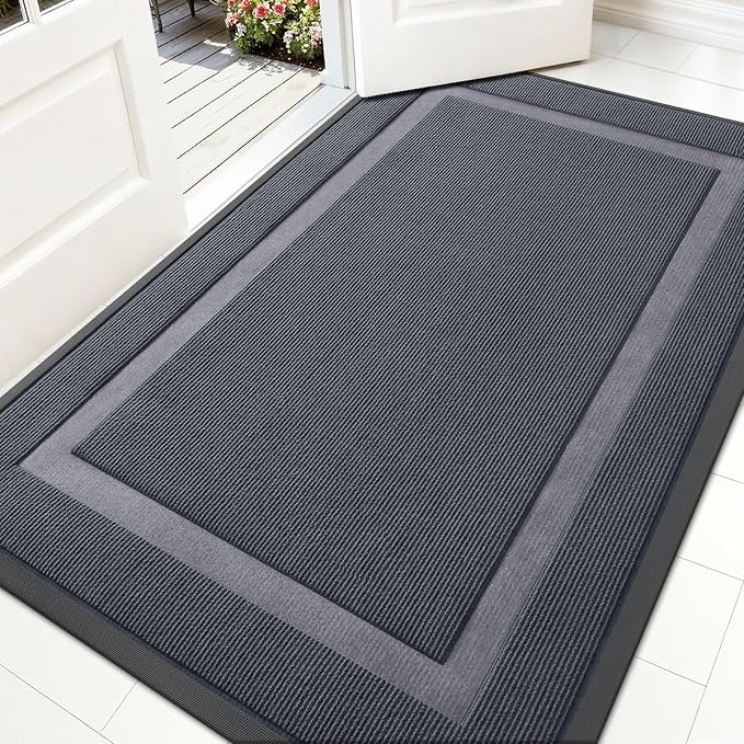 OLANLY Front Door Mat Indoor Outdoor Entrance, Waterproof All-Season,