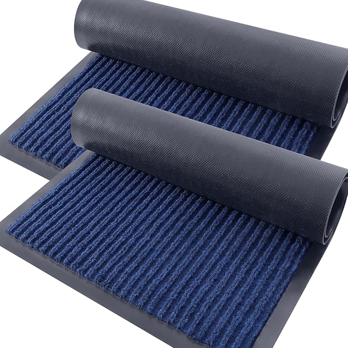 OLANLY Front Door Mat Indoor Outdoor Entrance, Waterproof Heavy Duty Doormat