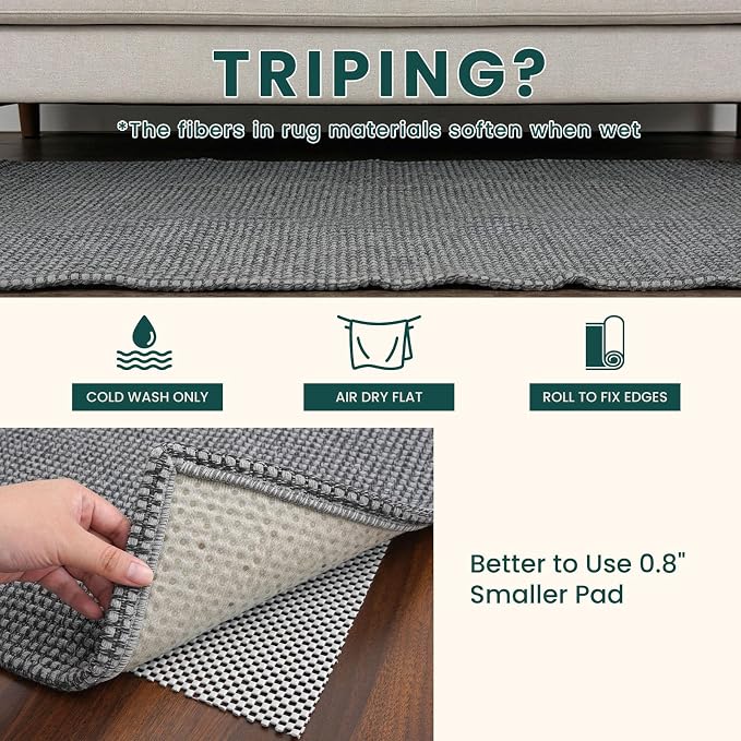 KOZYFLY 3x16 Runners Rugs for Hallway, Extra Long Washable Runner Rug, Non Slip