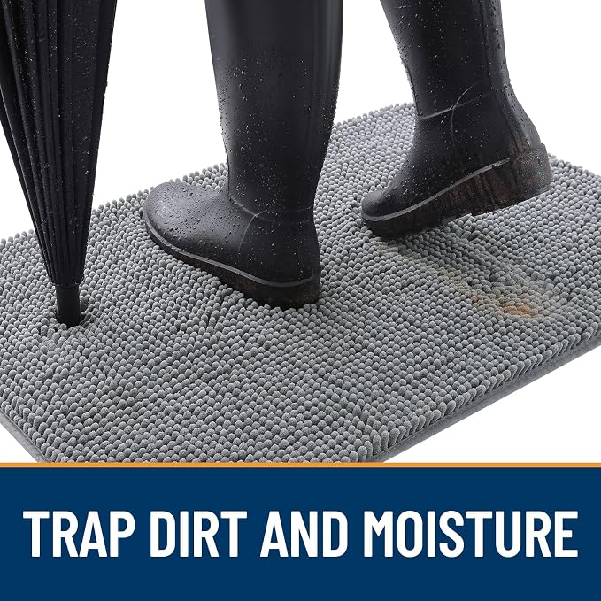 OLANLY Dog Door Mat for Muddy Paws 70x24, Absorbs Moisture and Dirt, Absorbent
