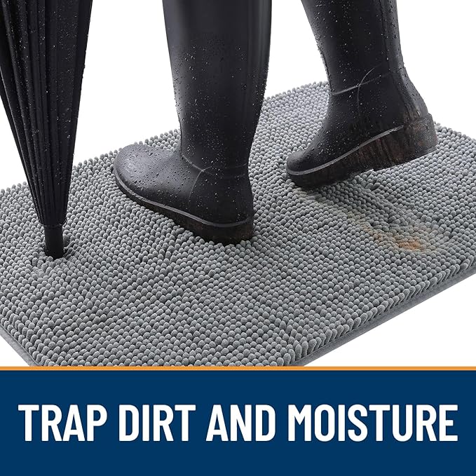 OLANLY Dog Door Mat for Muddy Paws 30x17, Absorbs Moisture and Dirt, Absorbent