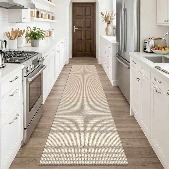KOZYFLY Runners Rugs for Hallway 2x10, Washable Runner Rug, Woven Non Slip