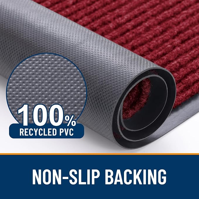 OLANLY Front Door Mat Indoor Outdoor Entrance, Waterproof Heavy Duty Doormat