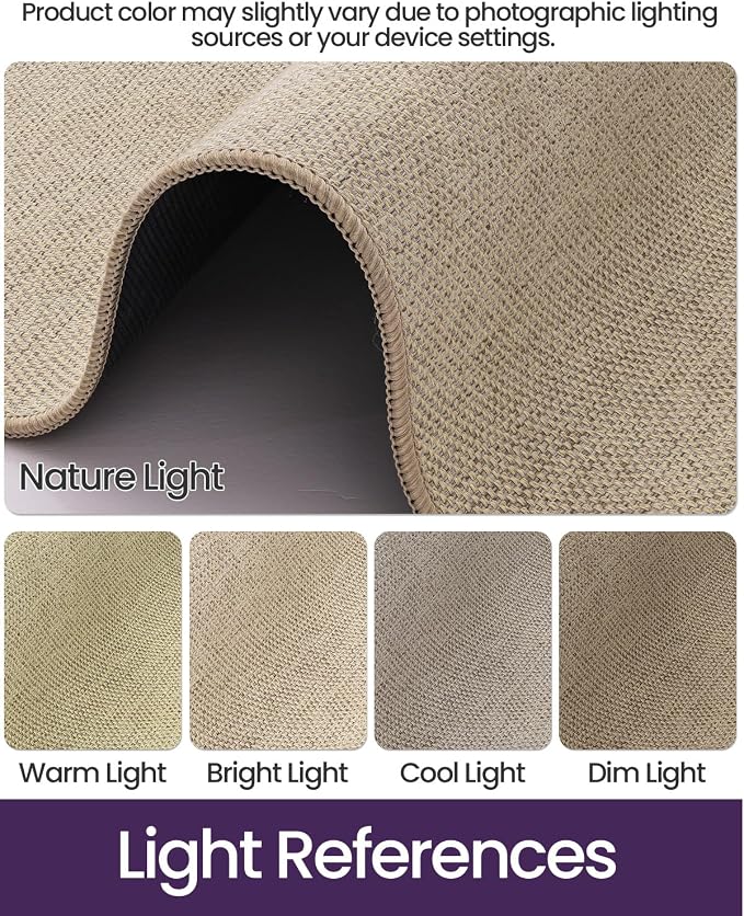 DEXI Ultra Thin Door Mat Indoor Entrance 32x48, Non Slip Rubber Backed Entryway
