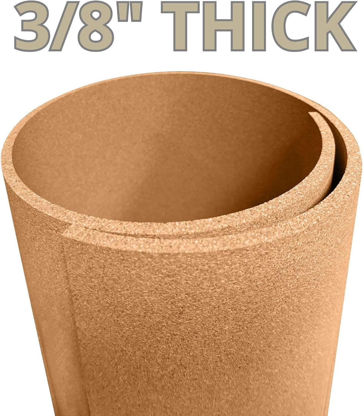 Manton Cork Premium Cork Sheet - 4' x 10' x 3/8", 100% Natural Facing Grade Material for Bulletin Boards, Decorative Photo and Message Push Pin Displays - Perfect for Home, School, and Office