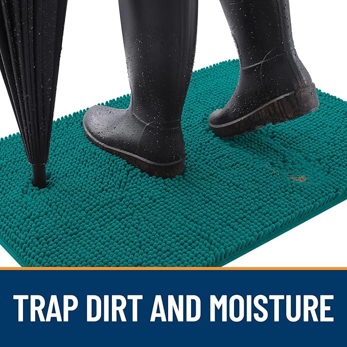 OLANLY Dog Door Mat for Muddy Paws 70x32, Absorbs Moisture and Dirt, Absorbent