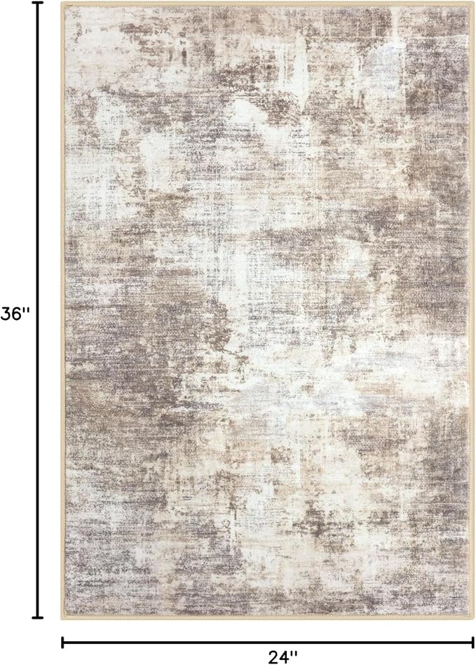 IOHOUZE Small Abstract Area Rug 2x3 Ft Entryway Rugs Washable Door Mat Indoor