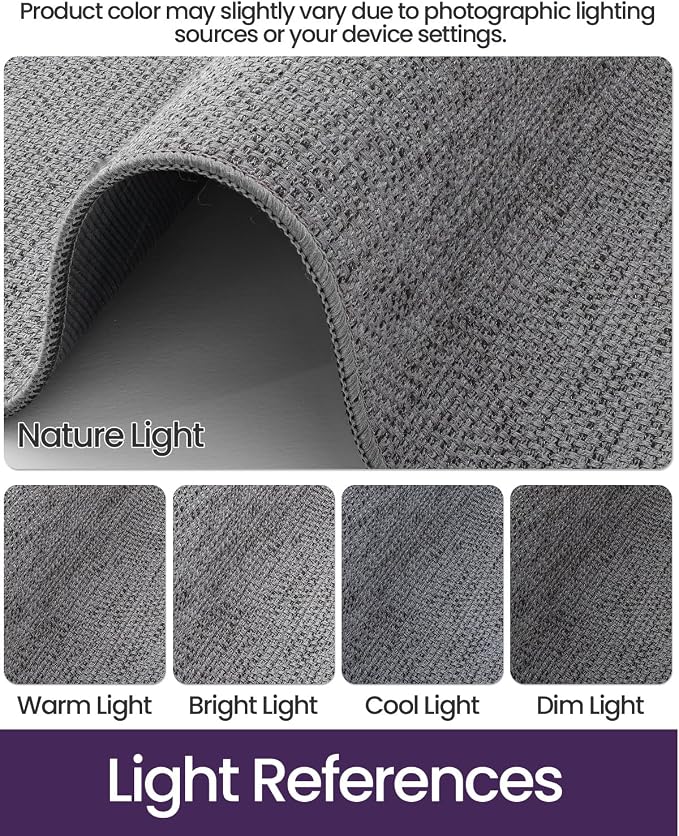 DEXI Ultra Thin Door Mat Indoor Entrance 32x48, Non Slip Rubber Backed Entryway
