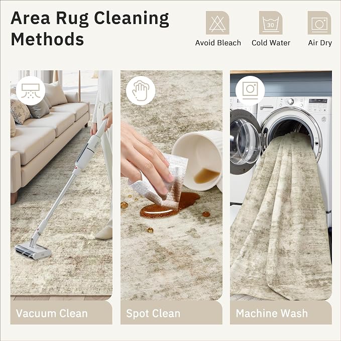 Soalmost Washable Runner Rug