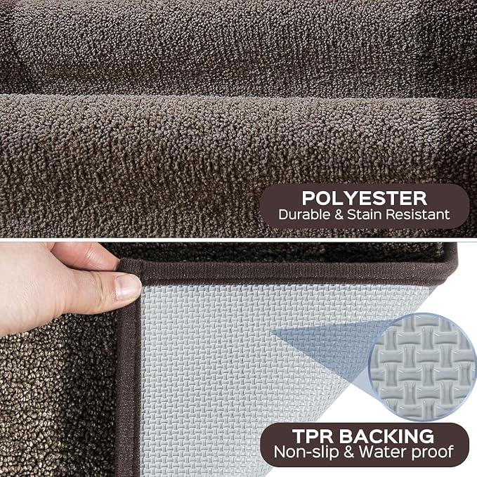 Machine Washable Runner Rug 32" x 144", Non Slip Kitchen Rug