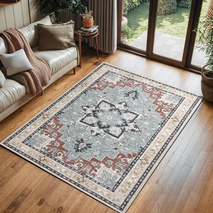 Lofus 3x5 Area Rugs for Living Room, Machine Washable Area Rug, Soft Small Rugs