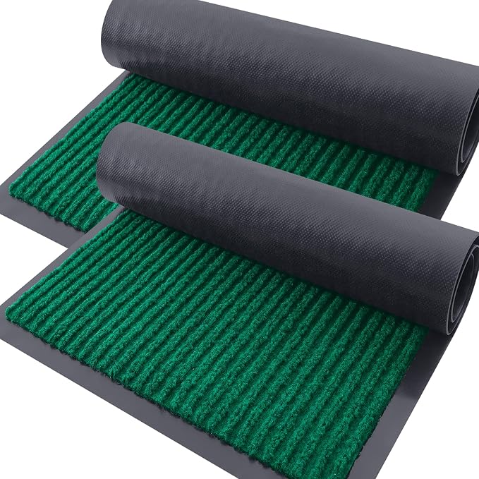 OLANLY Front Door Mat Indoor Outdoor Entrance, Waterproof Heavy Duty Doormat