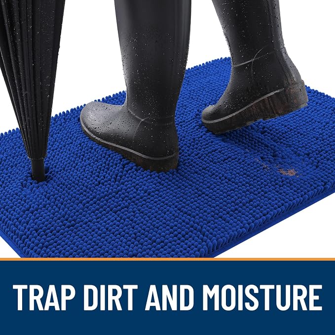 OLANLY Dog Door Mat for Muddy Paws 44x24, Absorbs Moisture and Dirt, Absorbent