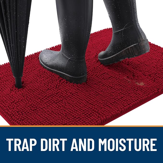 OLANLY Dog Door Mat for Muddy Paws 40x24, Absorbs Moisture and Dirt, Absorbent