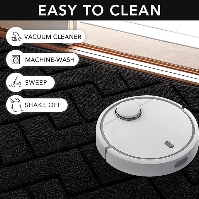 hicorfe Front Door Mat Outside Entrance, Stain and Fade Resistant, Non Slip