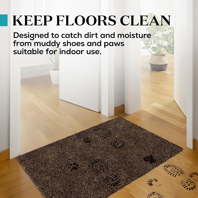 Premium Microfiber Indoor Door Mat – 36"x72" Washable Entry Mat, Waterproof