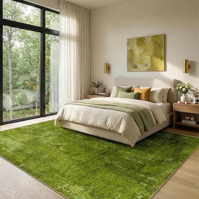 RELEANY Washable Area Rugs 8'x10' Non-Slip Modern Abstract Soft