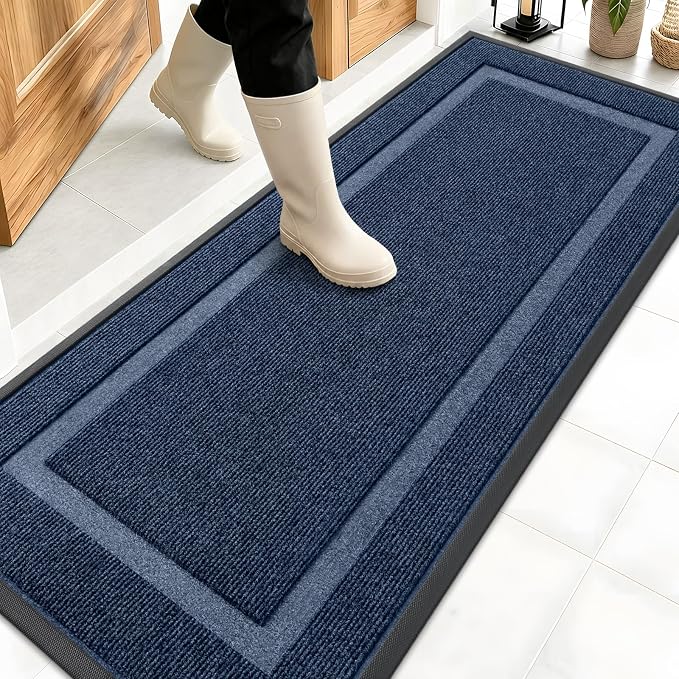 OLANLY Front Door Mat Indoor Outdoor Entrance, Waterproof All-Season,