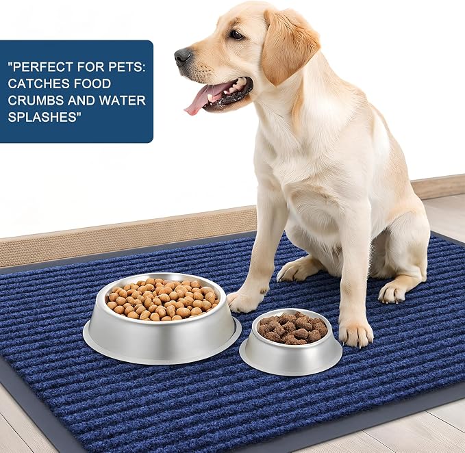 OLANLY Front Door Mat Indoor Outdoor Entrance, Waterproof Heavy Duty Doormat