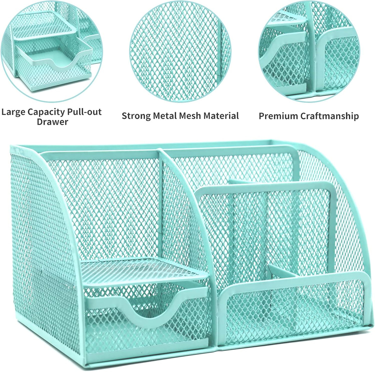 12 in 1 Green Desk Organizers & Accessories Set for Office & Home & School