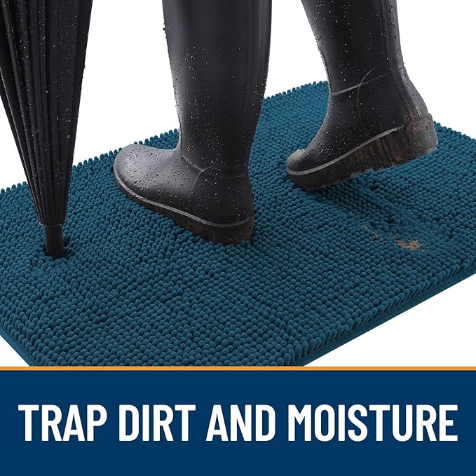 OLANLY Dog Door Mat for Muddy Paws 30x17, Absorbs Moisture and Dirt, Absorbent