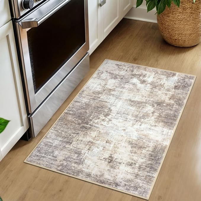IOHOUZE Small Abstract Area Rug 2x3 Ft Entryway Rugs Washable Door Mat Indoor