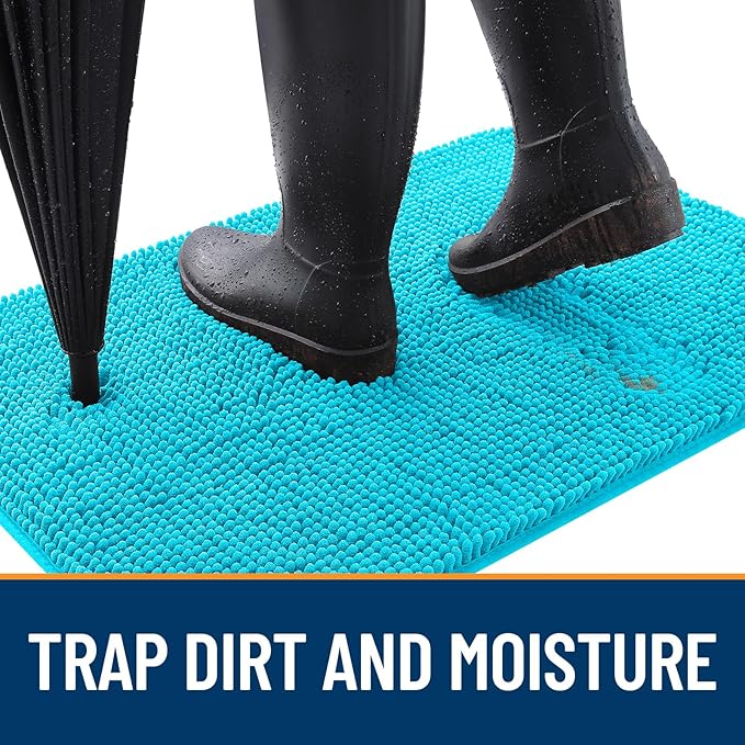 OLANLY Dog Door Mat for Muddy Paws 70x35, Absorbs Moisture and Dirt, Absorbent