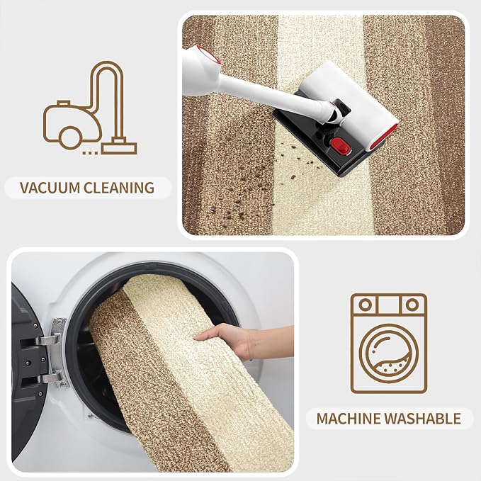 Kitinjoy Indoor Outdoor Door Mat, 59x32 Non-Slip Absorbent Dirt Trapper