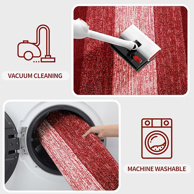Kitinjoy Indoor Outdoor Door Mat, 70x32 Non-Slip Absorbent Dirt Trapper
