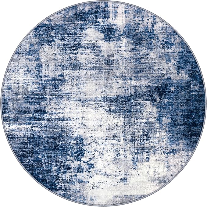 IOHOUZE Round Area Rug 3 Ft Circle Entryway Rugs Round Washable Door Mat Indoor