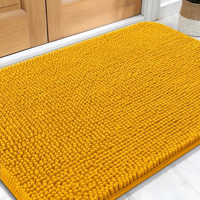 OLANLY Dog Door Mat for Muddy Paws 30x20, Absorbs Moisture and Dirt, Absorbent