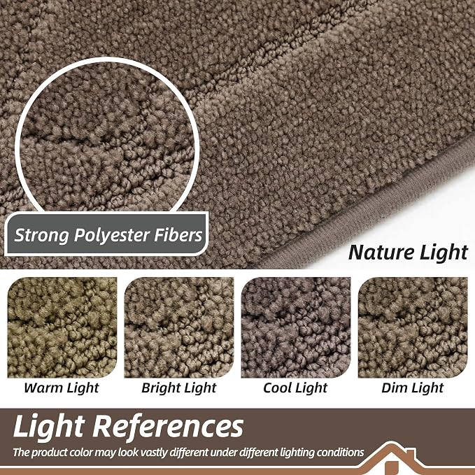 BEQHAUSE Dirt Trapper Door Mat 24" x 36", Doormat Non-Slip Entryway Rugs