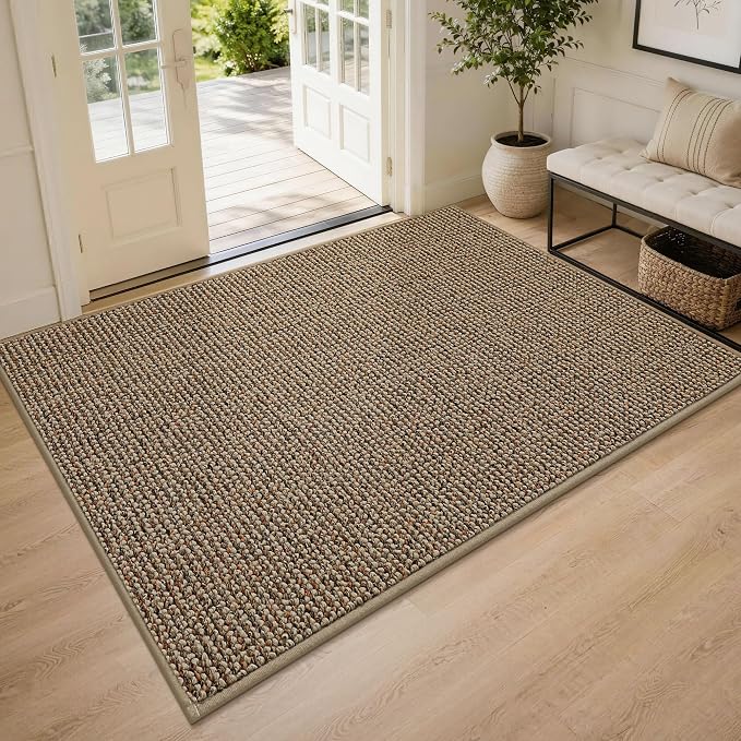 BEQHAUSE Dirt Trapper Door Mat 48" x 72", Non-Slip Washable Doormats Entrance