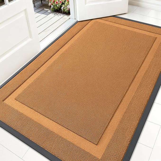 OLANLY Front Door Mat Indoor Outdoor Entrance, Waterproof All-Season,