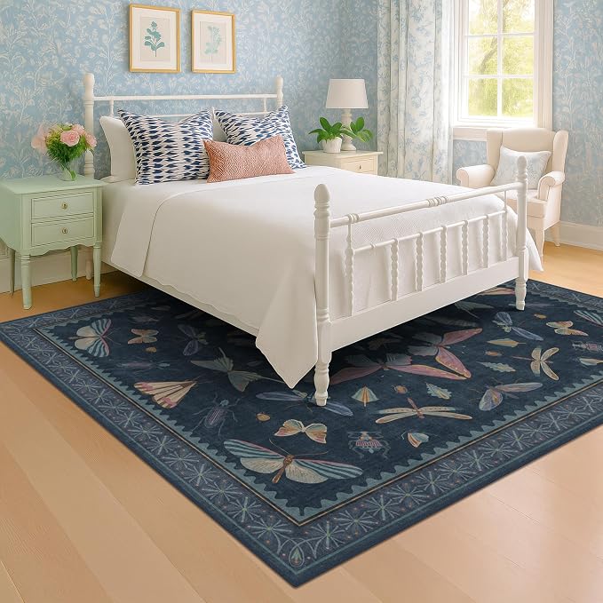 9x12 Washable Farmhouse Area Rug